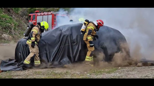 Bâche anti-feu