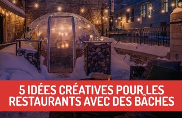 5 idées déco pour un restaurant avec des bâches